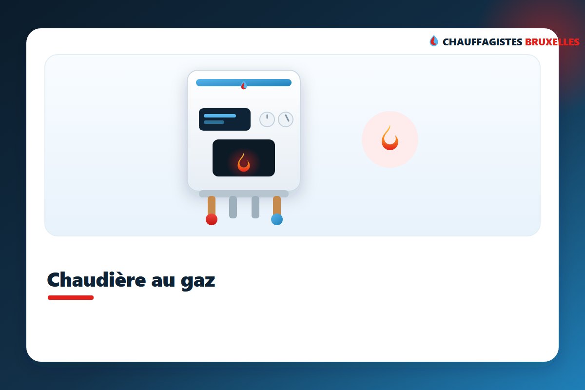Chaudière au gaz à condensation à Bruxelles, murale, installée par un chauffagiste