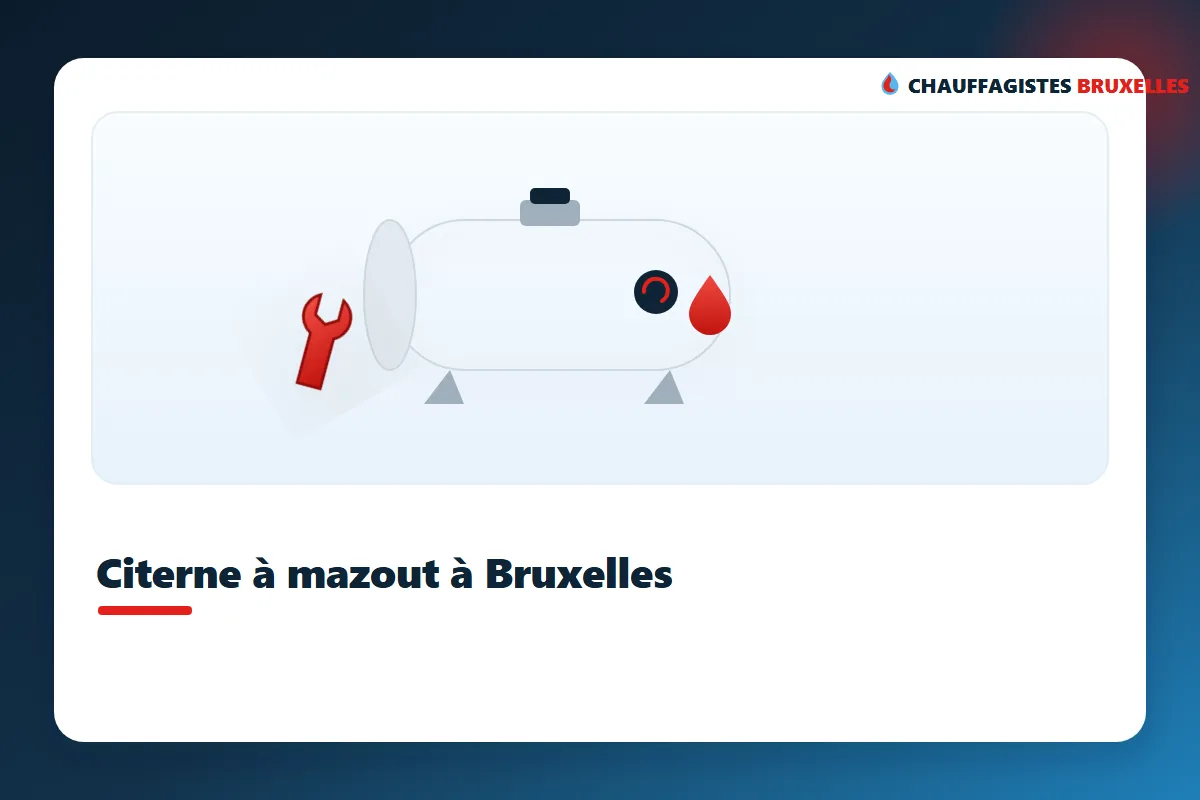 Enlèvement et neutralisation d'une citerne à mazout à Bruxelles