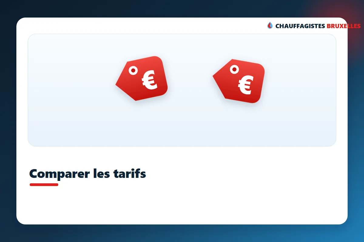 Tarieven van een verwarmingsinstallateur in Brussel vergelijken voor onderhoud, herstelling en plaatsing