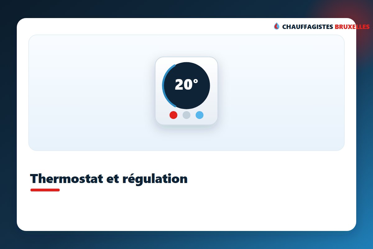 Thermostat de chauffage connecté à Bruxelles pour réguler la chaudière