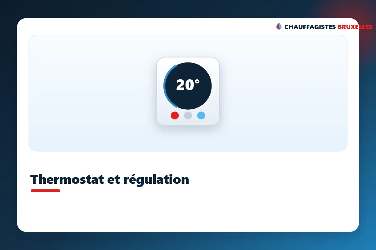 Slimme verwarmingsthermostaat in Brussel om de ketel te regelen
