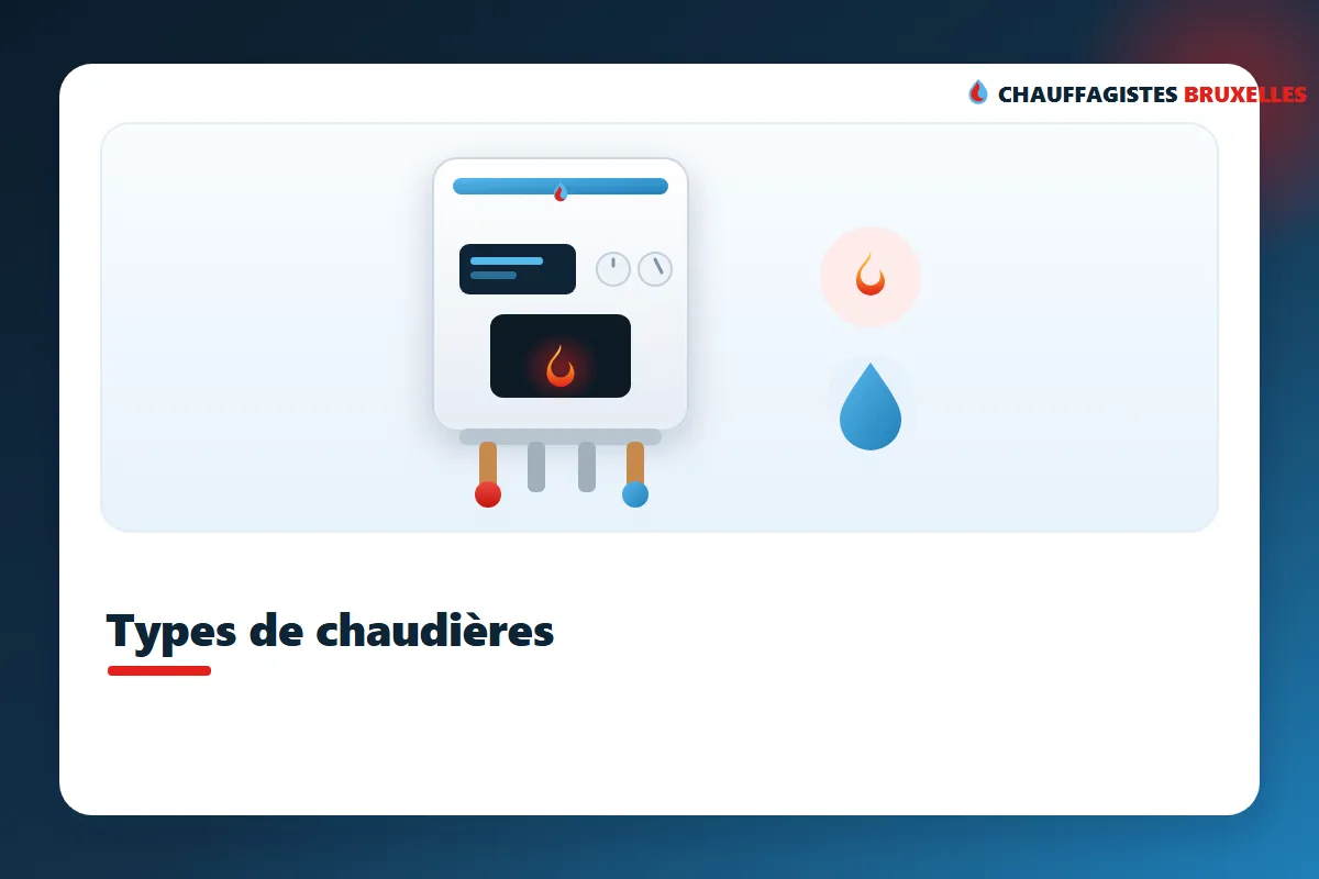 Types de chaudières à Bruxelles : gaz, mazout, condensation et mixte